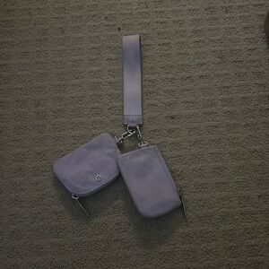 Periwinkle Lululemon Dual wristlet